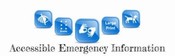 Accessible Emergency Information Logo