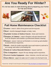 Preparedness Tips for Fall
