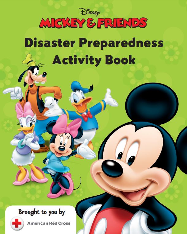 Mickey and Friends Disaster Preparedness Activity Book Cover