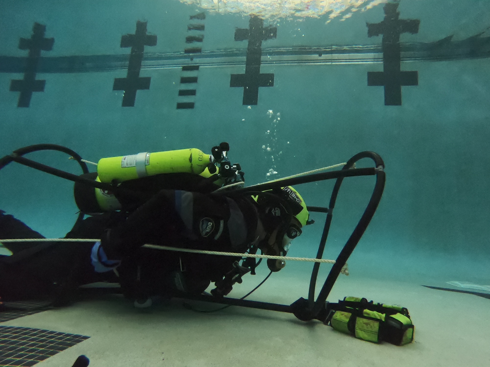 Diver Under Water
