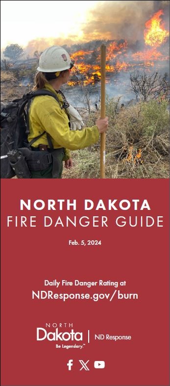 North Dakota Rural Fire Danger Guide Front Page