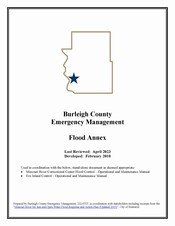 Cover Page of Burleigh County Flood Annex