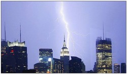 Picture of Lightning and Building Towers