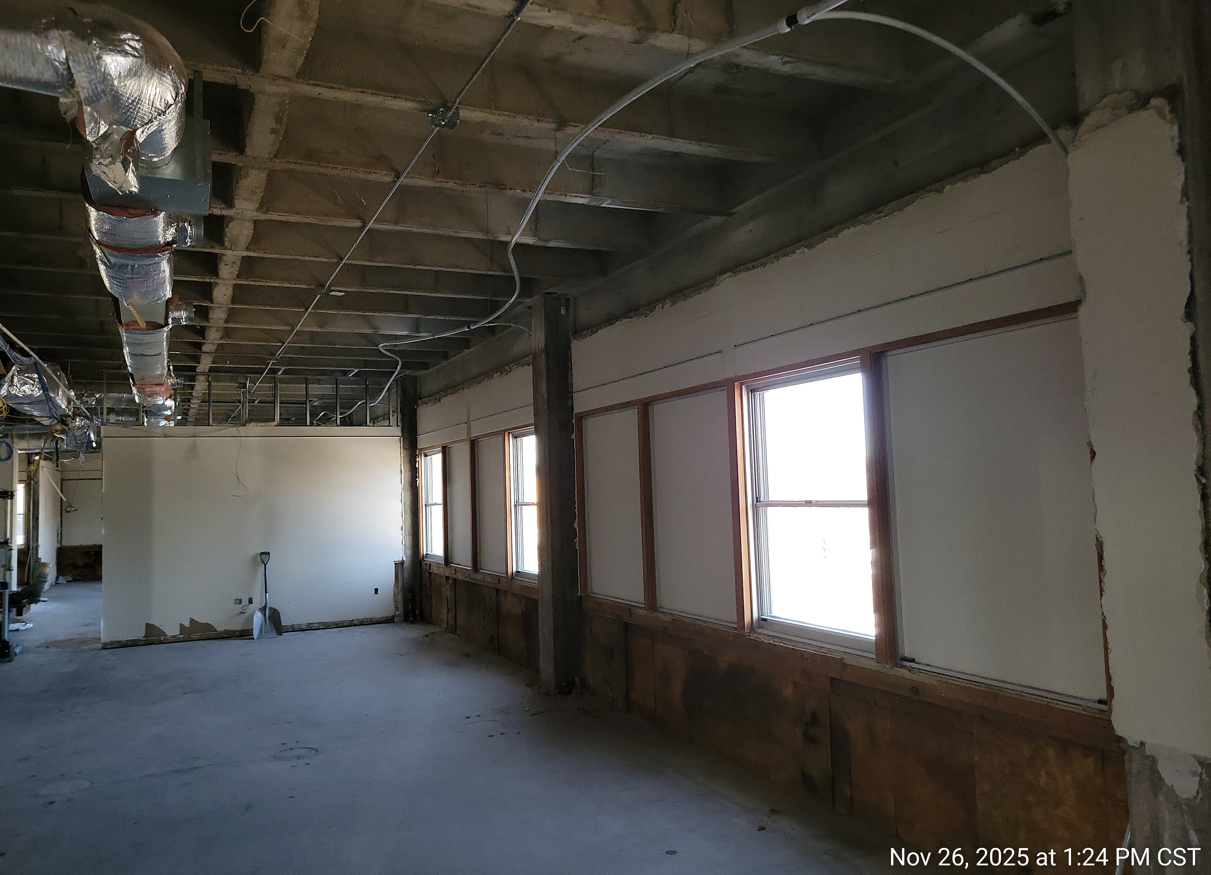 Sixth floor after demolition