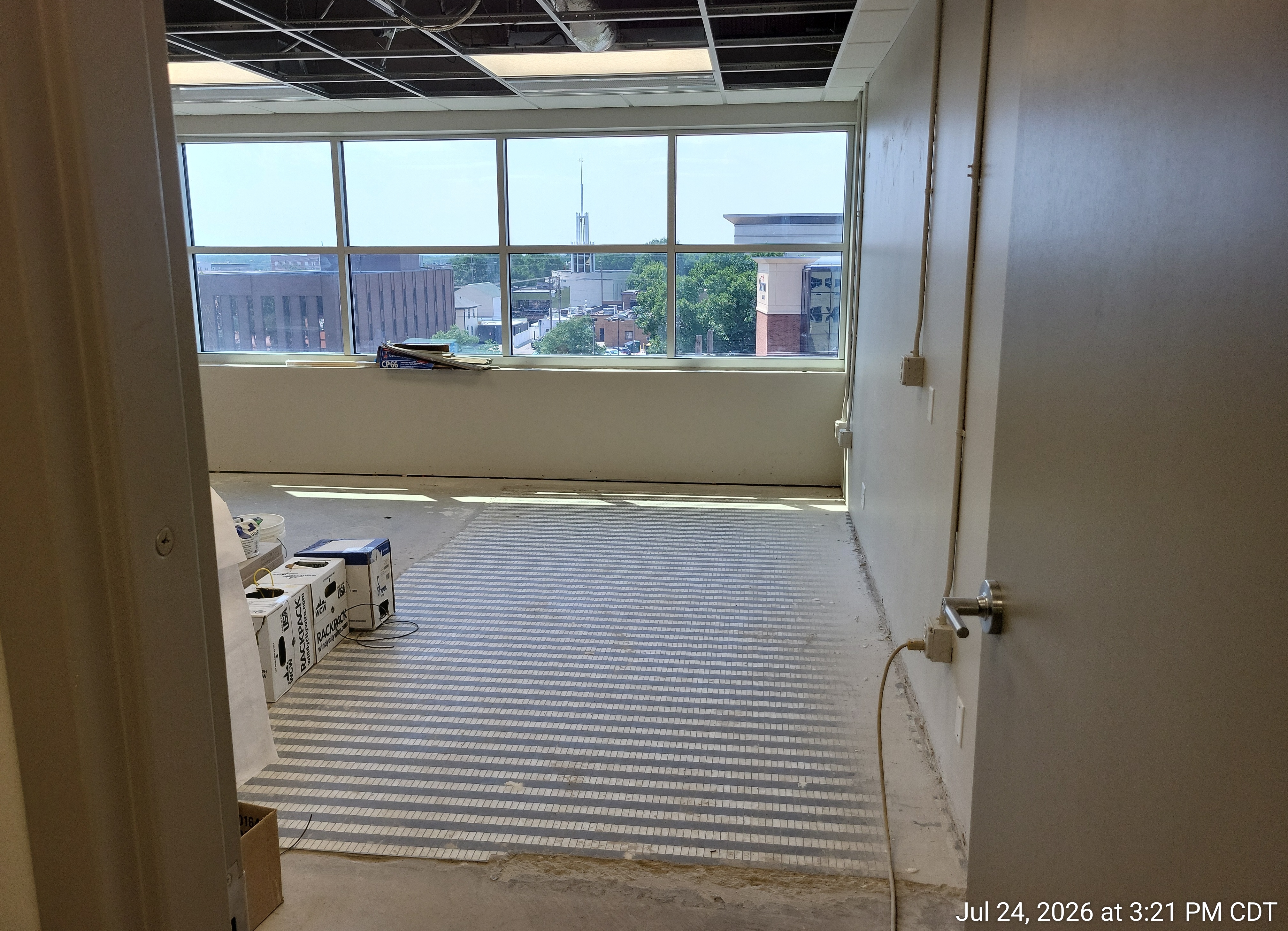 Fourth floor original tile from women's lounge
