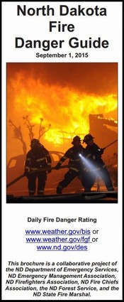 North Dakota Rural Fire Danger Guide Front Page