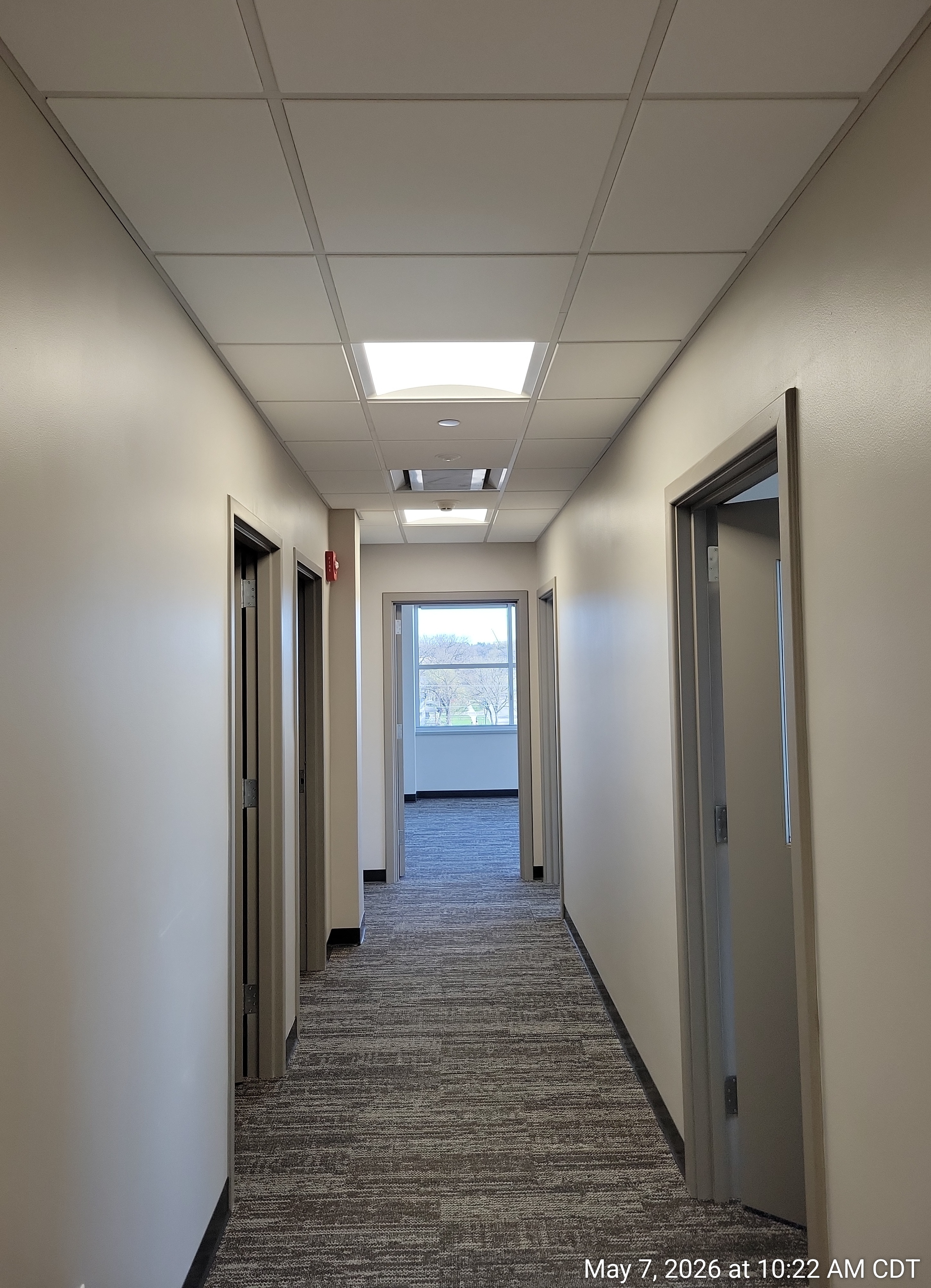 Fifth floor north hallway